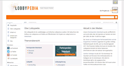 Desktop Screenshot of lobbypedia.de